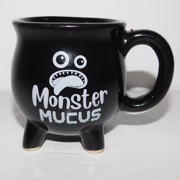 Monster Mucus Mini Black Caldron Coffee Espresso Mug - Picture 1 of 7